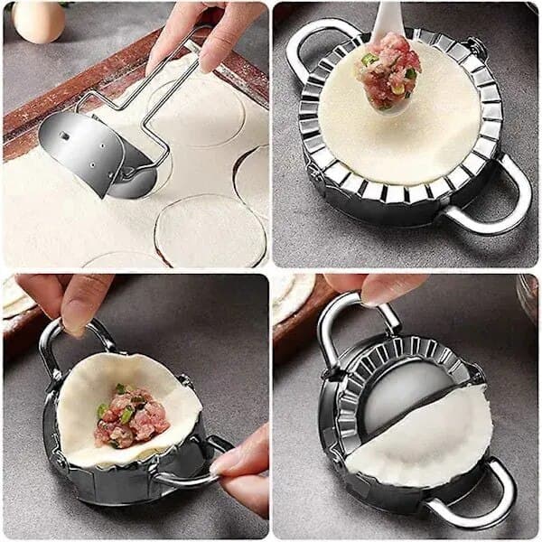 Ravioli- og kageform, rustfrit stål, ergonomisk, 15x10cm