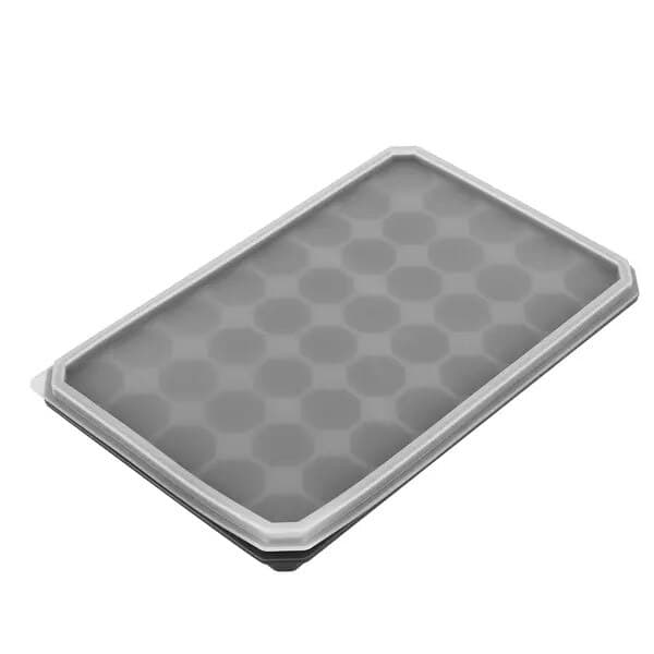 Isbitsform i silikon med lock 23,5x15x3cm, transparent