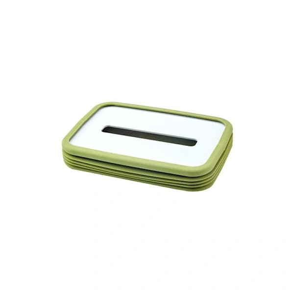 Grøn elastisk silikone servietholder 11x20x13,5cm