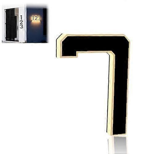 Solcellsdriven LED-husnummer, vattentät, 23x23cm, vit