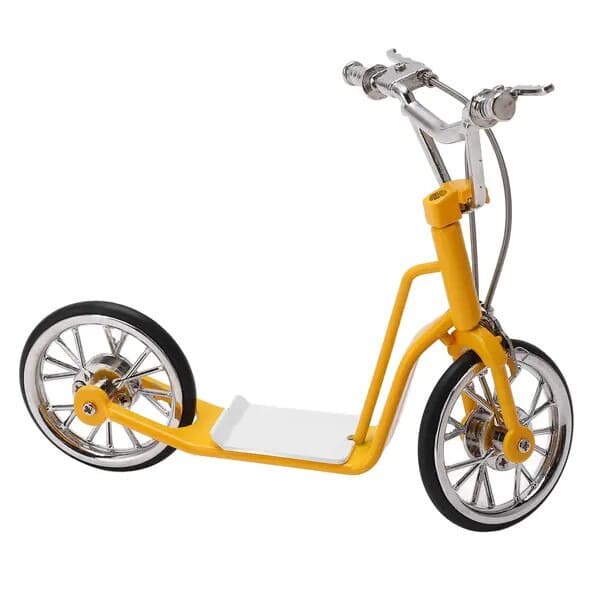 Dekorativ cykelmodel i legering, gul