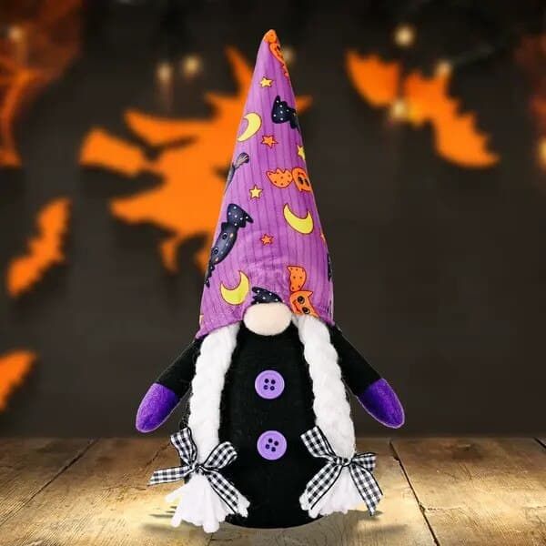 Set med 2 Halloween-tomtar, dekor, rörlig, 25x7x6cm