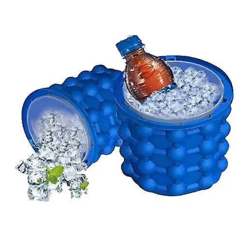Isbitsform, stor kapacitet, blå, 14x12cm