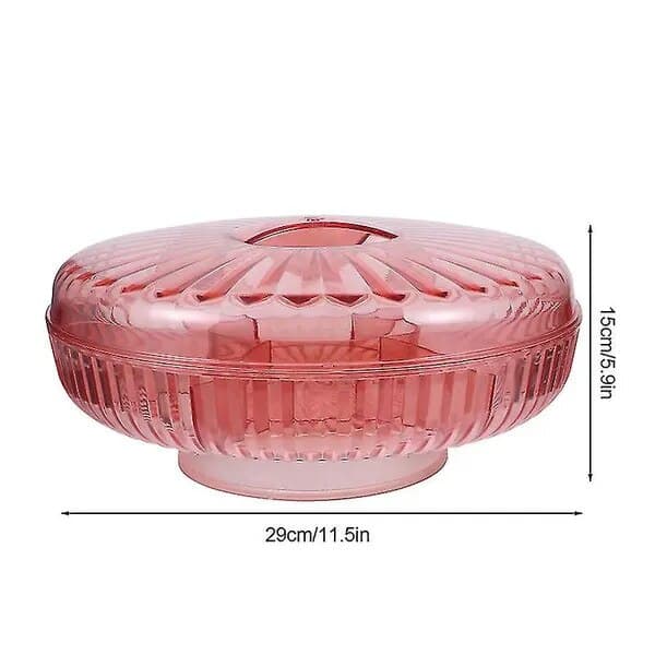 Serveringsbakke i plast 29x29x15cm stor kapacitet til snacks