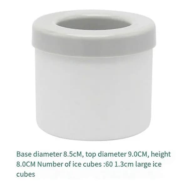 Blå silikone cylindrisk isterningform 9x9x8cm