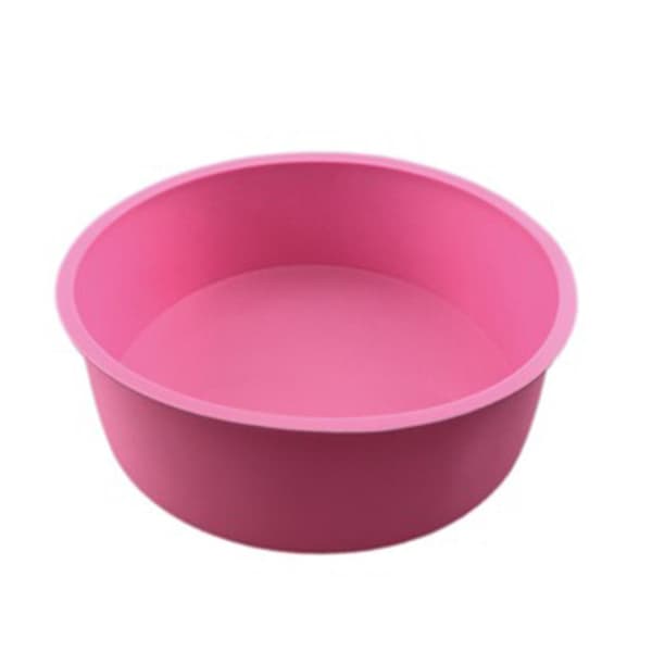 4/6/8 tommer silikone rund kageform non-stick bageform bageplade 6 tommer pink