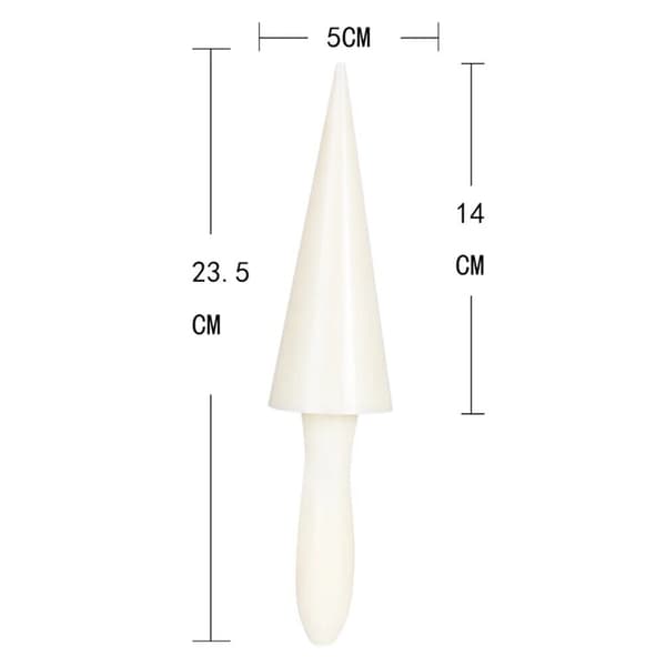 Glassstrutsform, 23,5x5x5cm, beige, ABS
