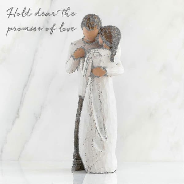 Willow Tree Promise, skulpterad handmålad figur