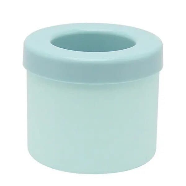Cylindrisk isbitsform, flexibel silikon, 60 kuber O1,3 cm, blå, 9 x 9 x 8 cm
