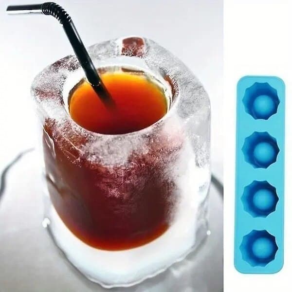 Isform, silikone, blå, 1 stk.
