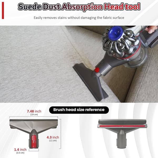 Tilbehørssæt kompatibelt med Dyson V7, V8, V10