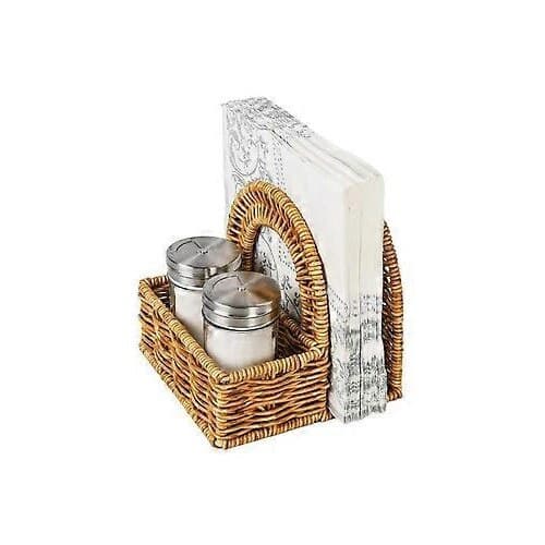 Lodret servietholder brun 25x10x10cm