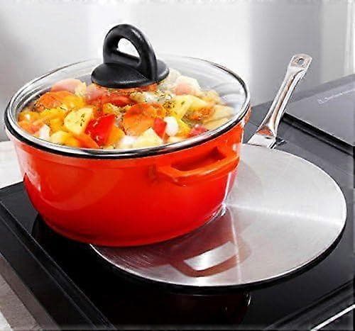 Adapterplade i rustfrit stål til varmefordeler, induktionsfordeler (24 cm)