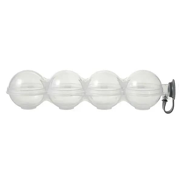 Rund isterningform 4 huller, hvid, 22x6x5cm