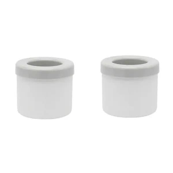 Mini cylindrisk isbitsform, silikon, grå, 2 st