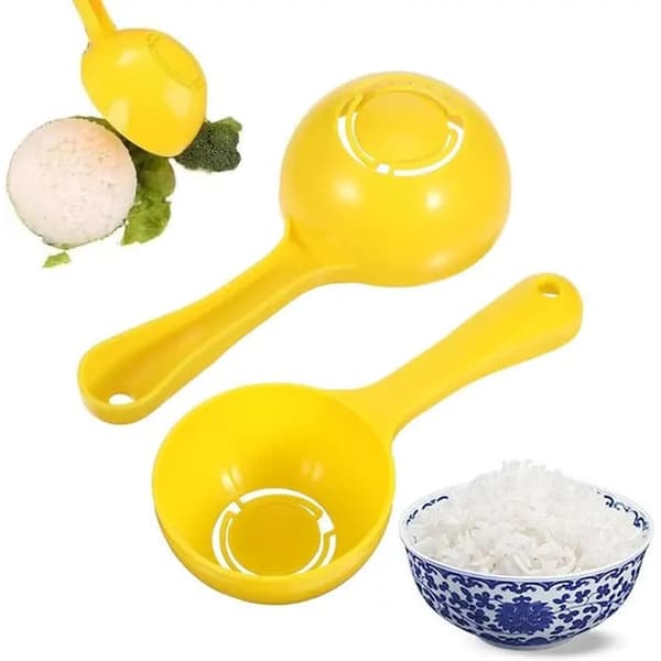 Set med 2 risformar, gul silikon, 15x5cm