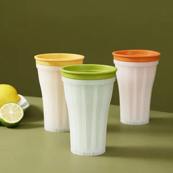 Slushy- og milkshakeglas, DIY, hvid, 20x10cm
