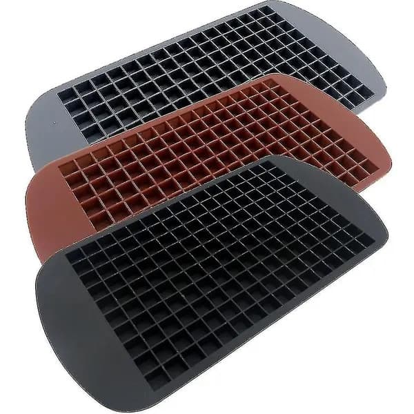 Set med 3 miniisbitsformar 160 stycken flerfärgad silikon