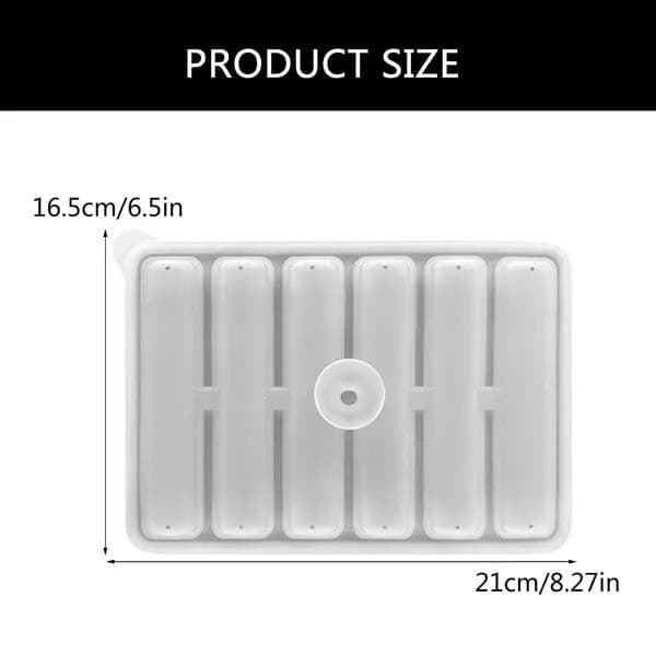 Set med 2 isbitsformar, silikon, flexibla, flerfärgade, 21x16,5cm
