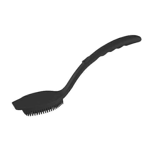 Svart multifunktionell diskborste i silikon 20 cm