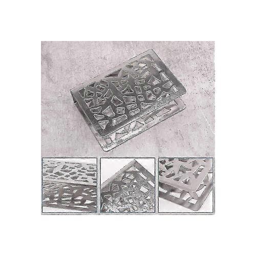 Servietholder i rustfrit stål, sølv, 12,1x8,5x3,2cm