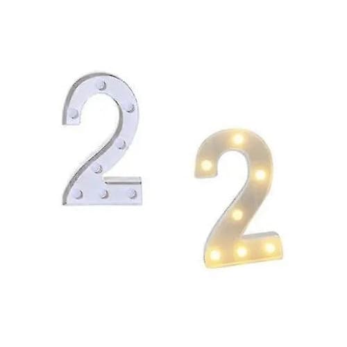 LED-sifferlampa, vit, 2xAA, mini, flexibel