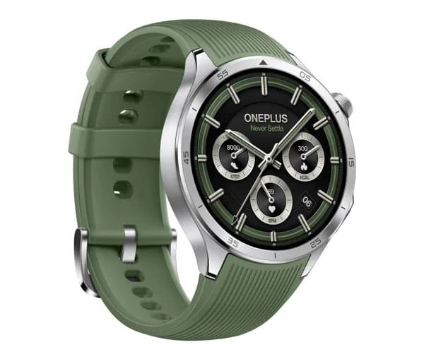 OnePlus Watch 3 Silver (Grön Gummiband)