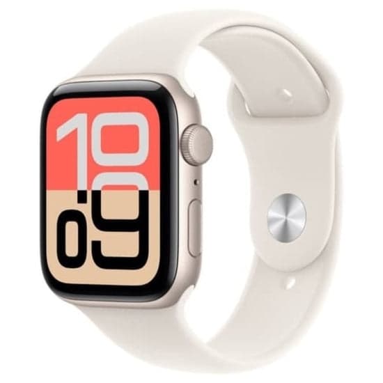 Apple Watch SE 3 40mm Guld (Beige Gummiband S/M)