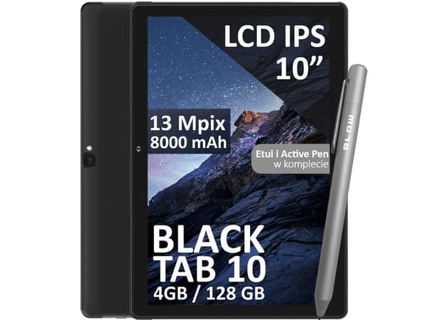 Surfplatta BLOW BlackTAB10 4/128GB 4G LTE Octa-core