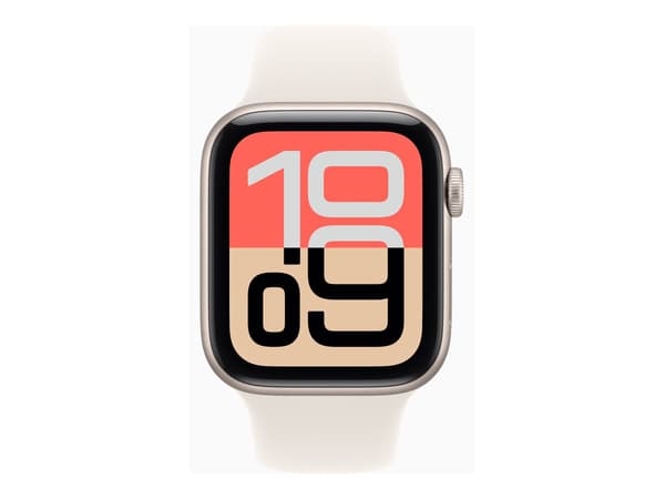 Apple Watch SE 3 44mm Guld (Beige Gummiband S/M)