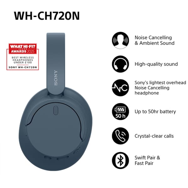 Sony WH-CH720N Blå