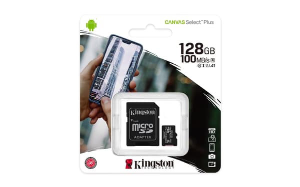 Kingston Canvas Select Plus microSDXC 128GB + SD adapter