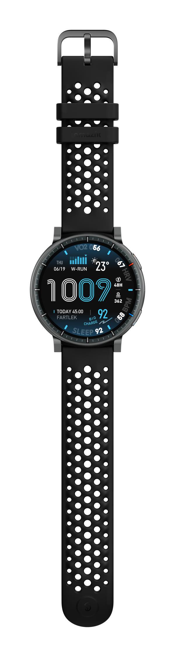 Amazfit Active Max Svart (Svart Silikonband)