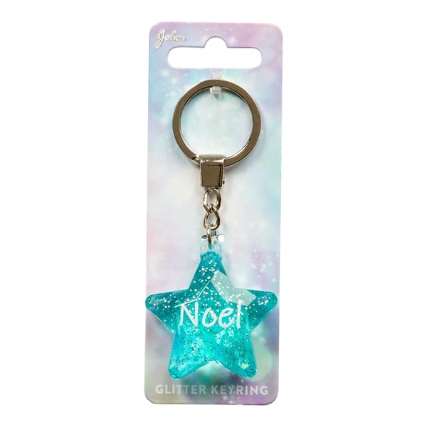 Nøglering Glitter Star Noel