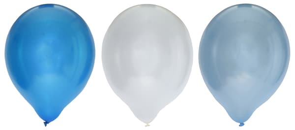 Ilmapallot 30 cm Metallic Blue 8 kpl