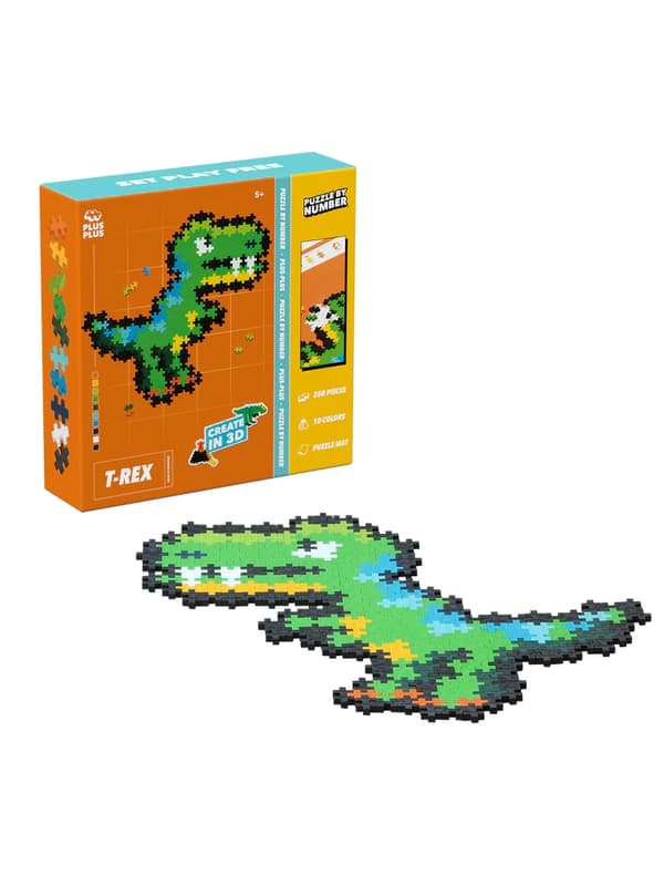 Plus-plus Puzzle By Number T-Rex 250pcs