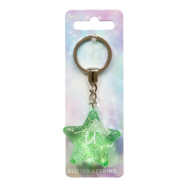 Avaimenperä Glitter Star U