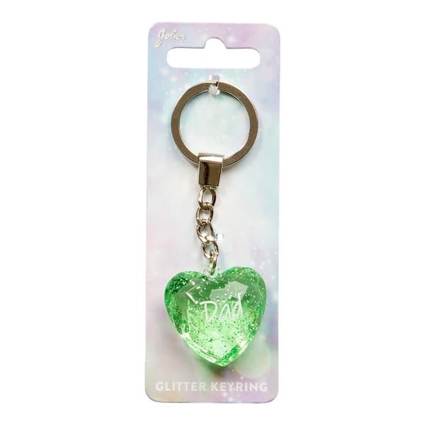 Avaimenperä Glitter Heart Isä