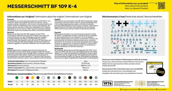 Starter Kit Messerschmitt Bf 109 K-4 1:72