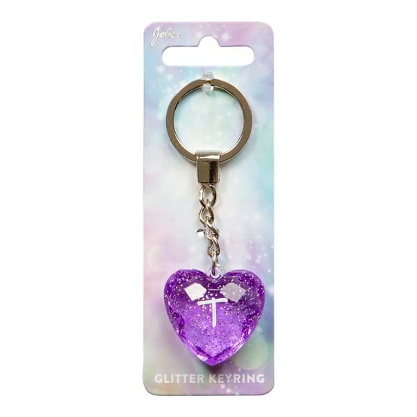 Avaimenperä Glitter Heart T
