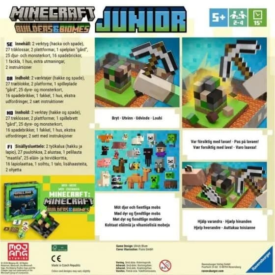 Ravensburger Minecraft Junior Dyrebonde eventyr