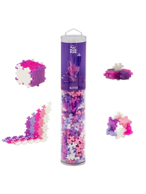 Plus Plus Glitter Farvemix, 240 Brikker