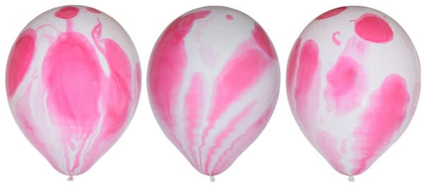 Ilmapallot 30 cm Marble Pink 6 kpl