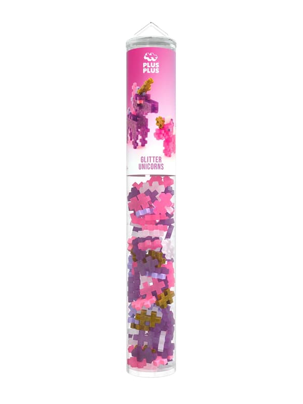 Plus-Plus Glitter Enhjørning, 100 Dele