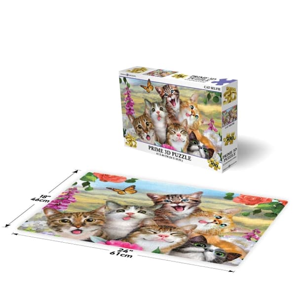 Prime 3D Pussel Cat Selfie, 300 Bitar