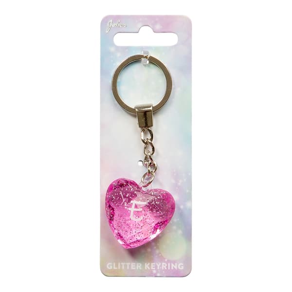 Avaimenperä Glitter Heart E
