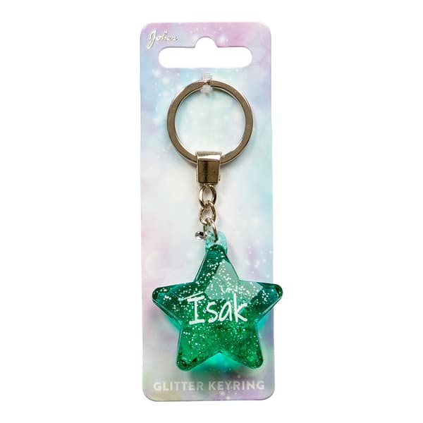 Nøglering Glitter Star Isak