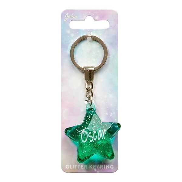 Nøglering Glitter Star Oscar