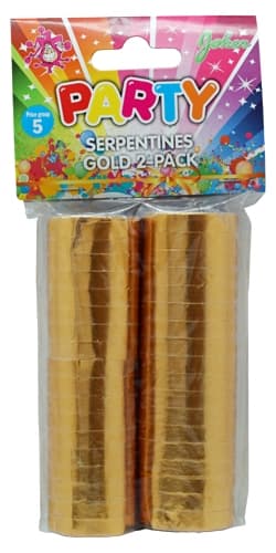 Serpentiner Guld 2-pak