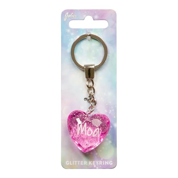 Avaimenperä Glitter Heart Moa
